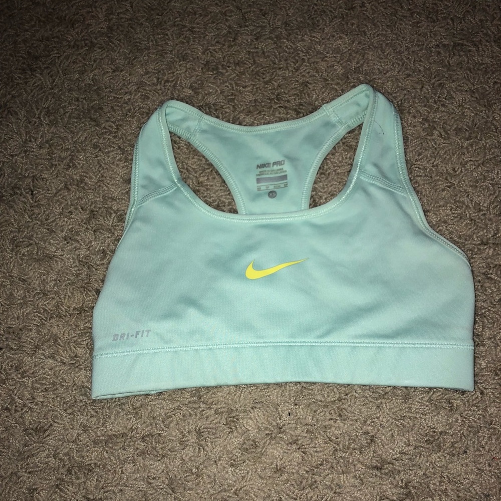 aqua nike sports bra size xs